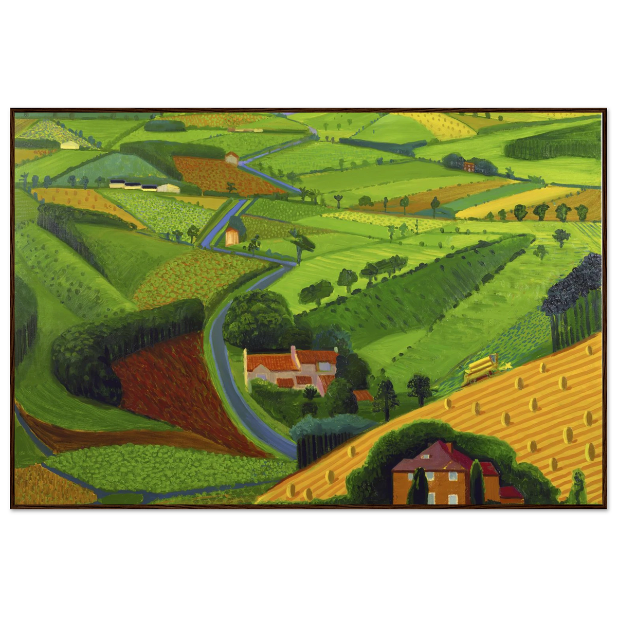 David Hockney The Road Across the Wolds framed art print
