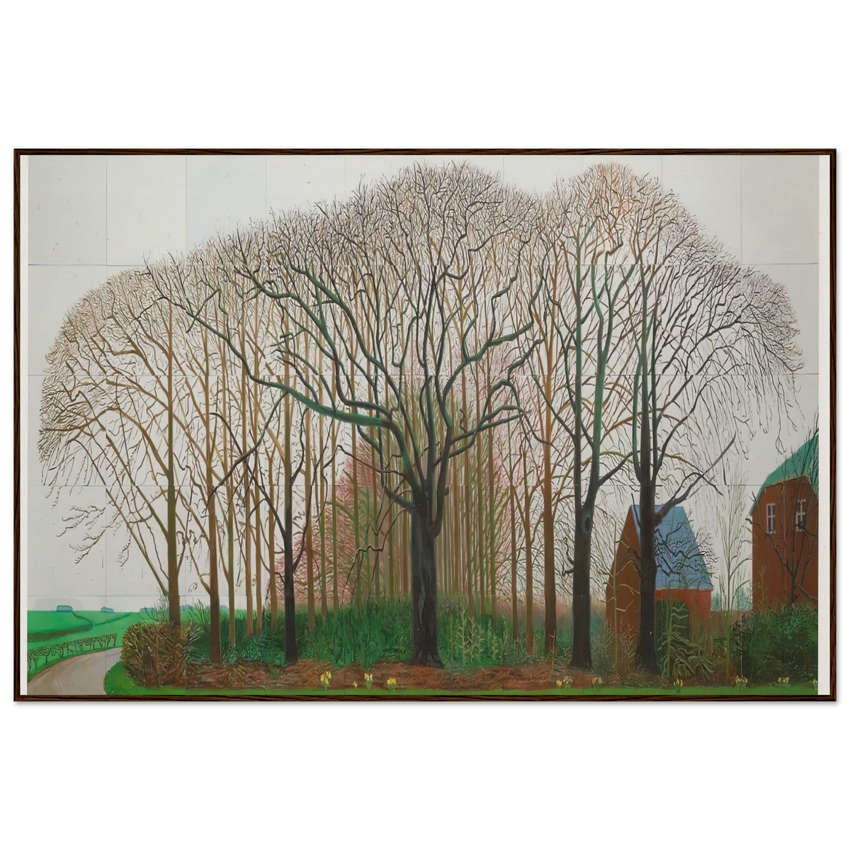 David Hockney Bigger Trees Near Warter framed art print