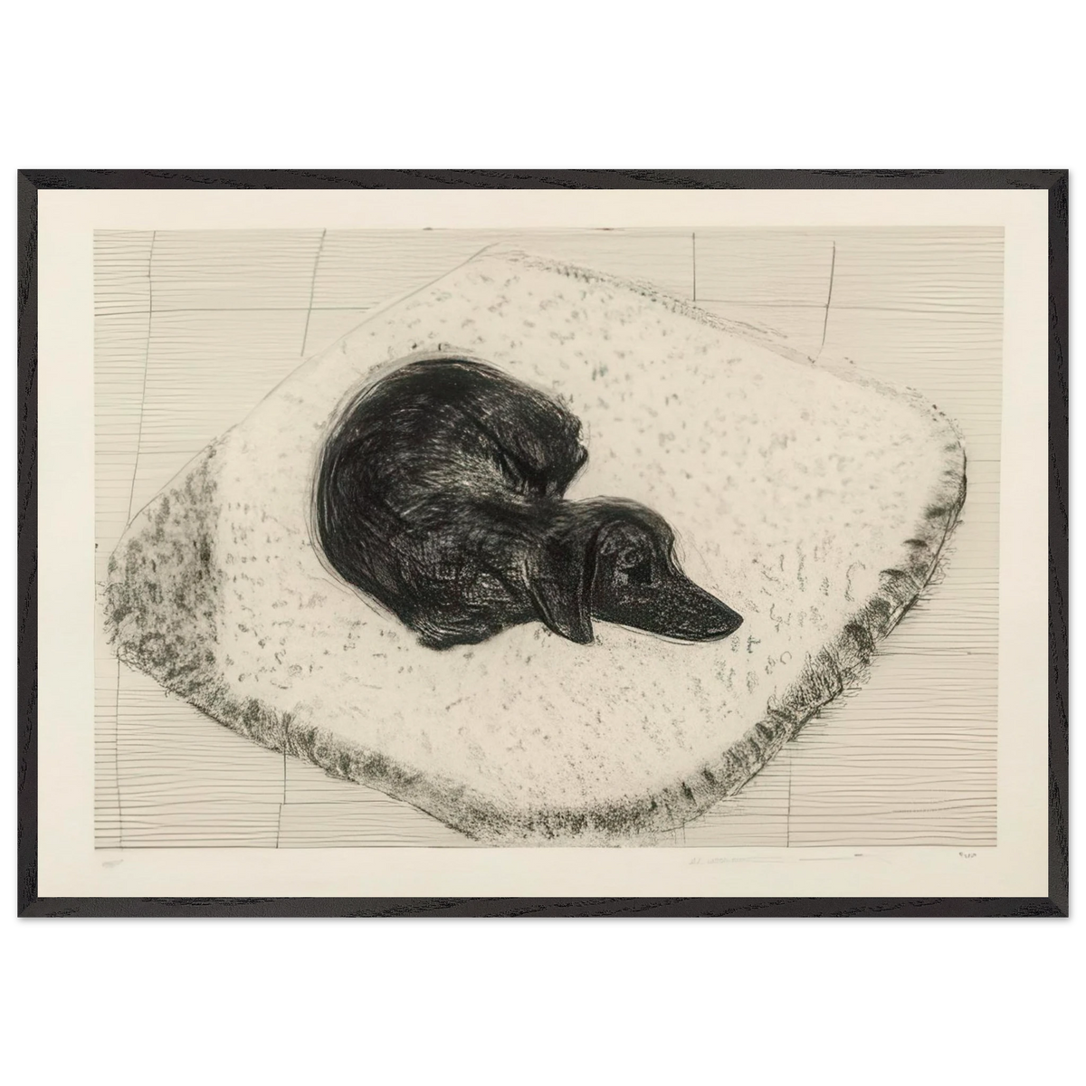 Dog Etching No. 12 by David Hockney