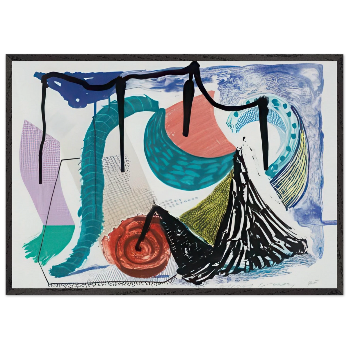 Catherine's Walk - Signed Print by David Hockney