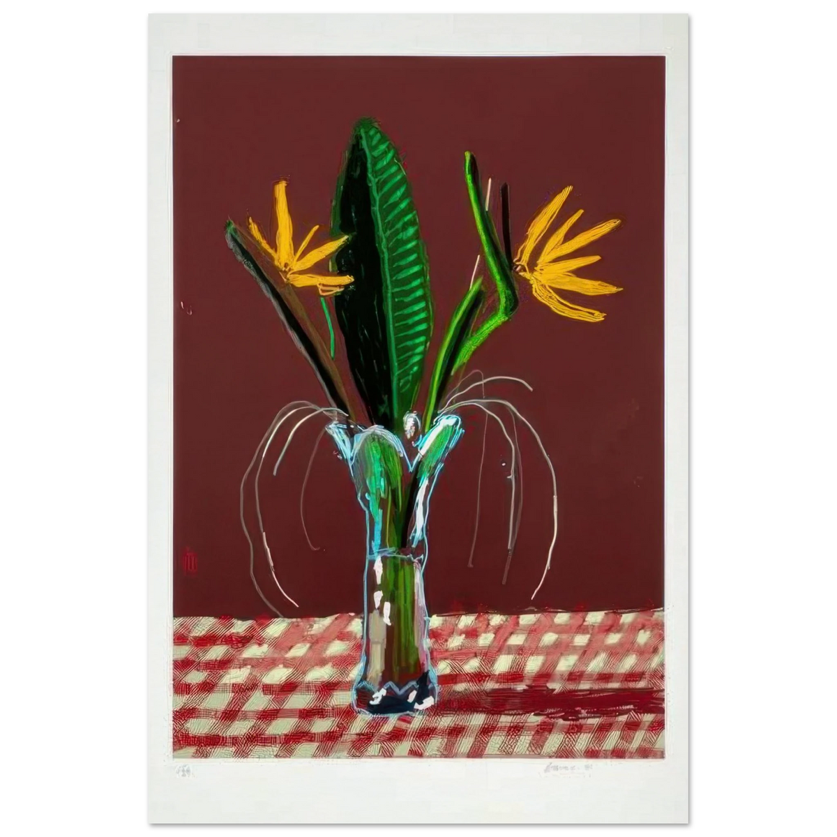 david hockney flowers