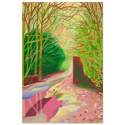 David Hockney The Arrival of Spring in Woldgate East Yorkshire poster