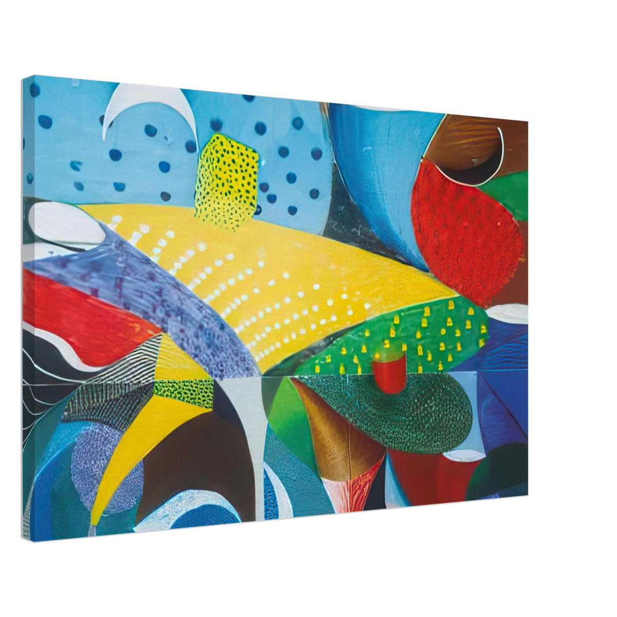 Fourth Detail, Snails Pace, March 27th 1995 by David Hockney, canvas print showing an expressive print detail with enlarged forms and a landscape-like composition, 50 × 75 cm (20 × 30 in).