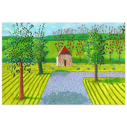David Hockney A Year in Normandie poster