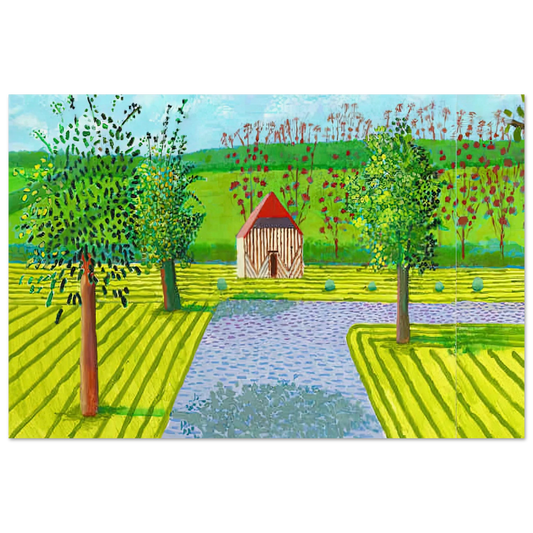 David Hockney A Year in Normandie poster