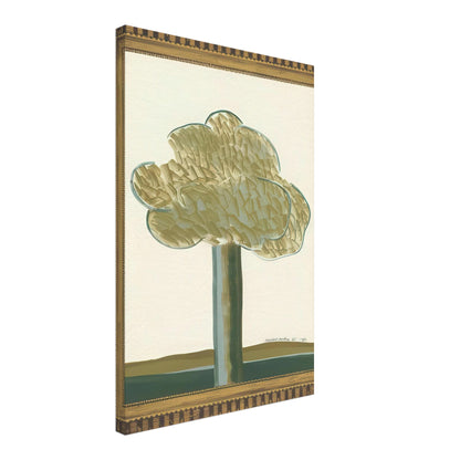 David Hockney, Gold-Framed Landscape No. 2, landscape within an ornate gold frame, canvas print, 50 × 60 cm (20 × 24 in)