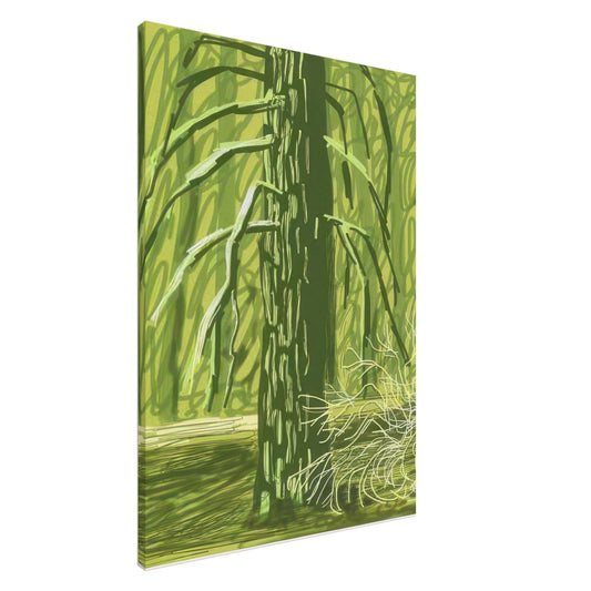 David Hockney, The Yosemite Suite, Yosemite mountains and lush green forests, canvas print, 20 × 25 cm (8 × 10 in)