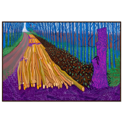 David Hockney Winter Timber framed art print