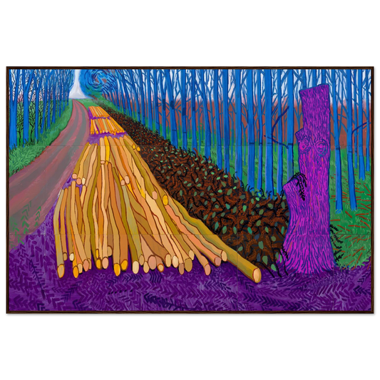 David Hockney Winter Timber framed art print