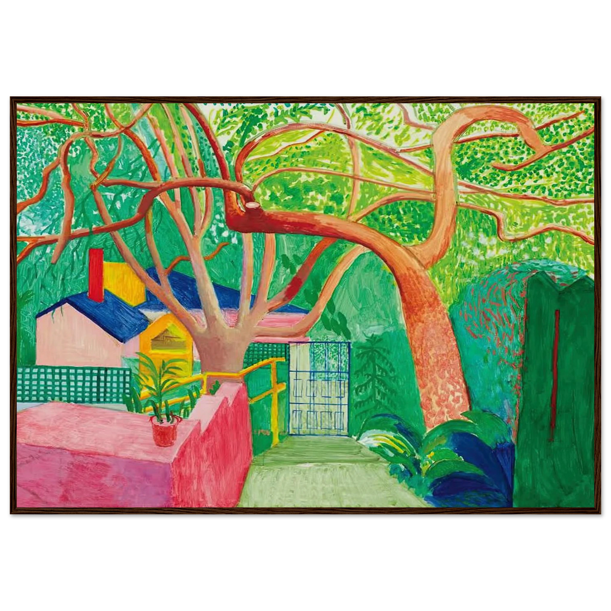 David Hockney The Gate 2000 framed art print
