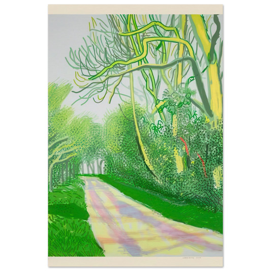 The Arrival Of Spring In Woldgate, East Yorkshire In 2011 (twenty eleven) - 12 April, No. 2 by David Hockney Poster