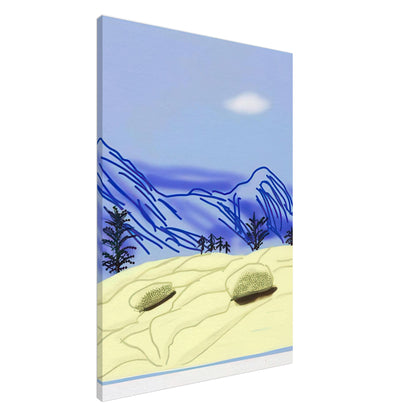 David Hockney, The Yosemite Suite, Yosemite mountains and lush green forests, canvas print, 20 × 25 cm (8 × 10 in)