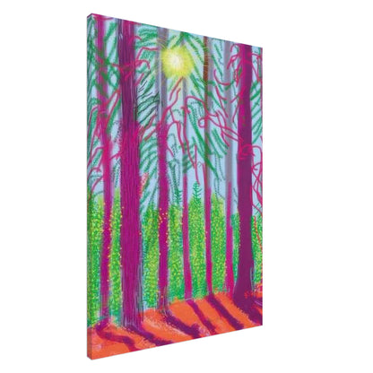 David Hockney, The Yosemite Suite, Yosemite mountains and lush green forests, canvas print, 20 × 25 cm (8 × 10 in)