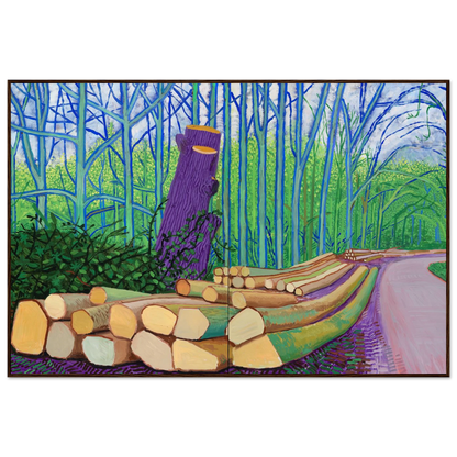 David Hockney More Felled Trees on Woldgate framed art print