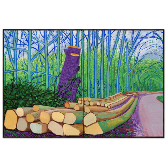 David Hockney More Felled Trees on Woldgate framed art print