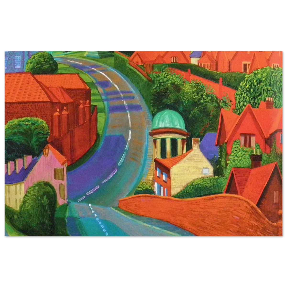 David Hockney The Road to York Through Sledmere poster