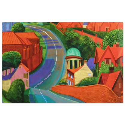 David Hockney The Road to York Through Sledmere poster