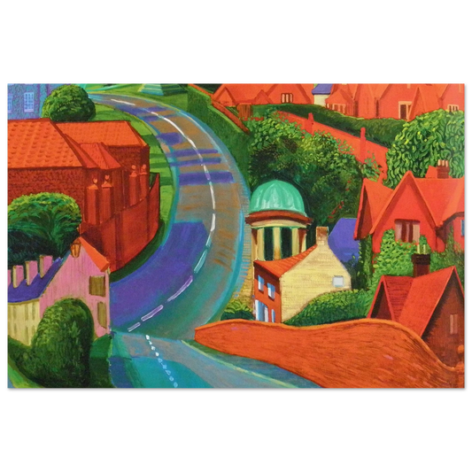 David Hockney The Road to York Through Sledmere poster