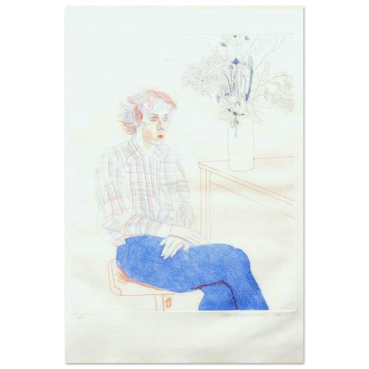 Gregory by David Hockney Poster