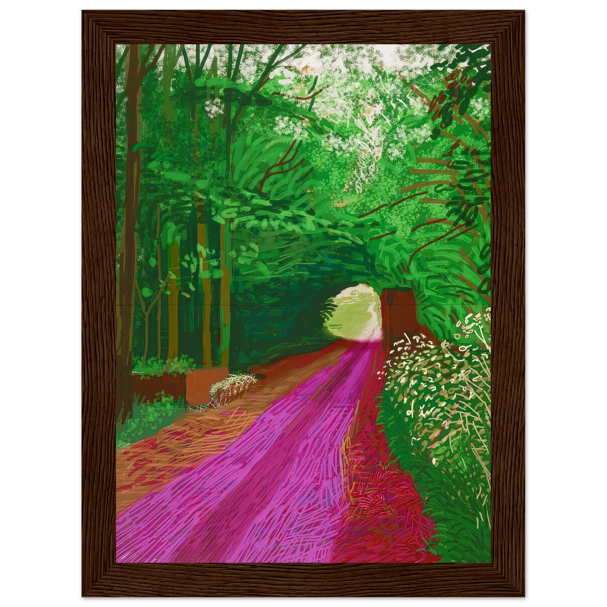 David Hockney The Arrival of Spring in Woldgate 31 May No. 1 framed art print