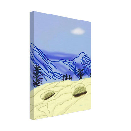 David Hockney, The Yosemite Suite, Yosemite mountains and lush green forests, canvas print, 50 × 60 cm (20 × 24 in)