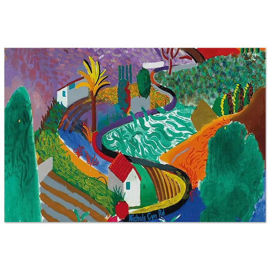 David Hockney Nichols Canyon 1980 poster