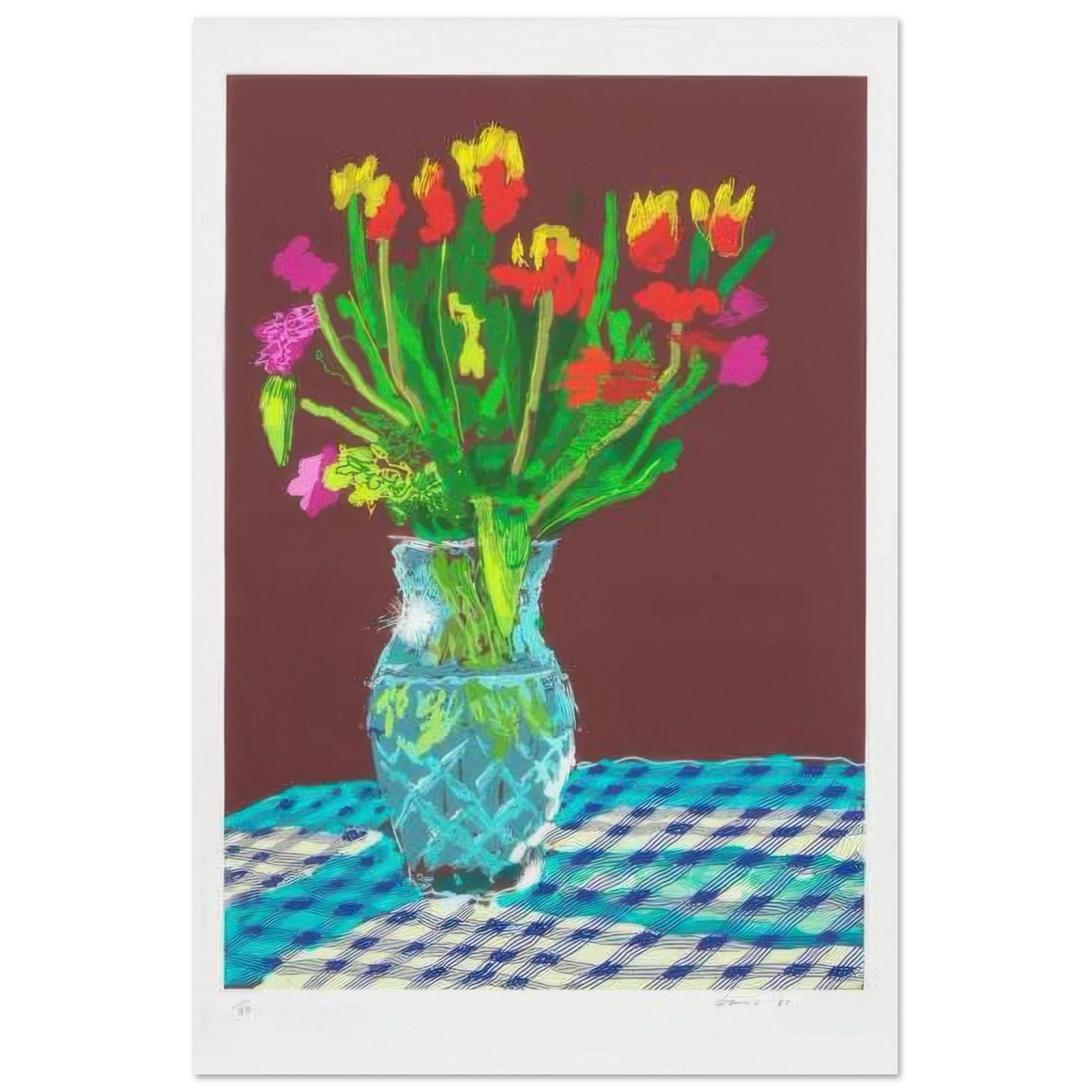 david hockney flowers