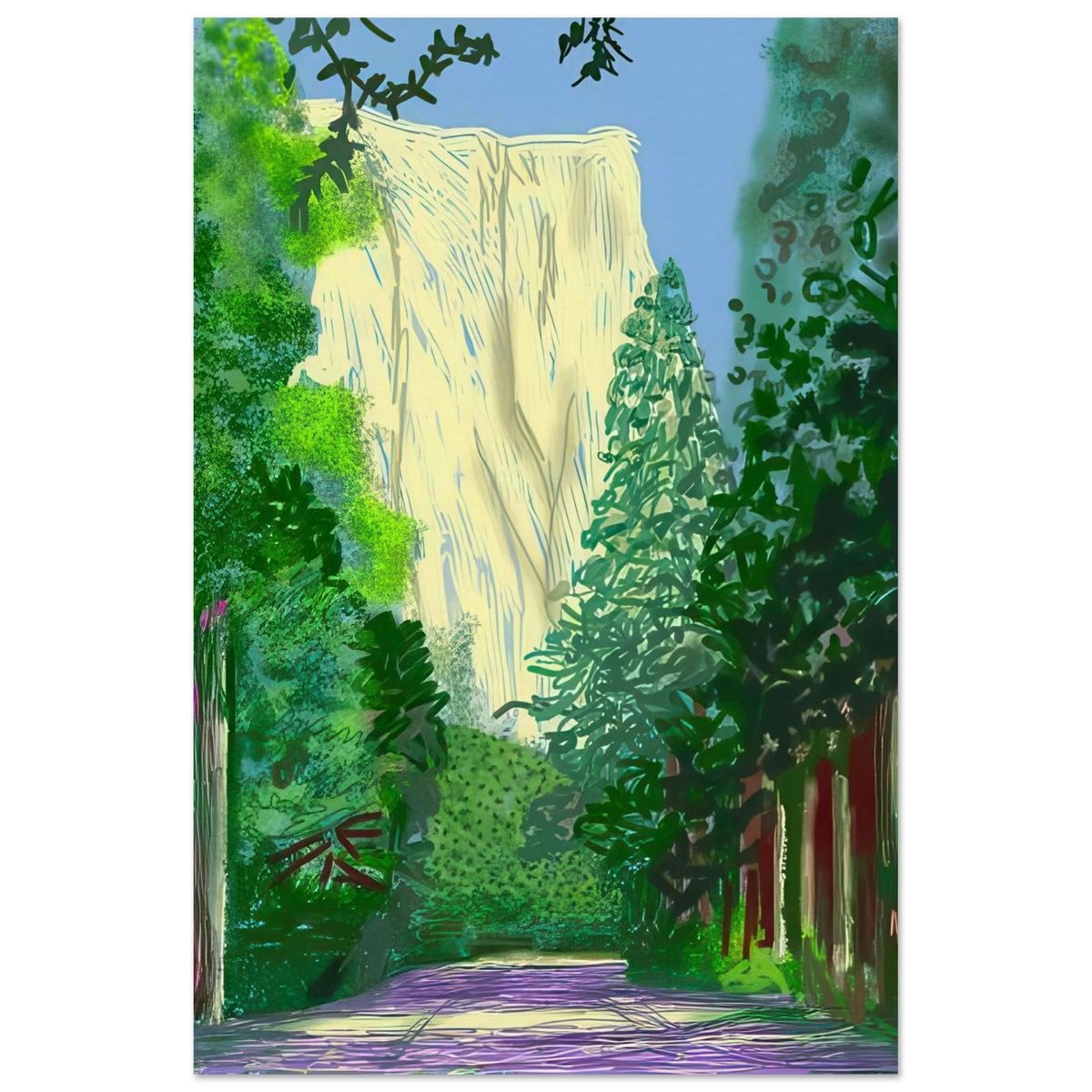 Yosemite II, October 16th 2011 by David Hockney Poster