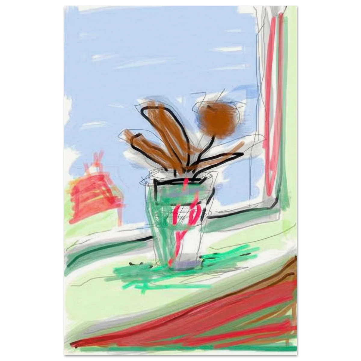 Untitled No. 357  by David Hockney Poster