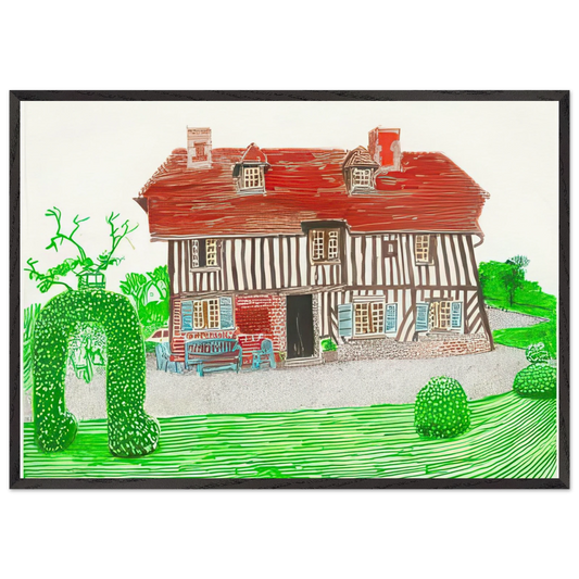 75 In Front Of House Looking North - Signed Print by David Hockney