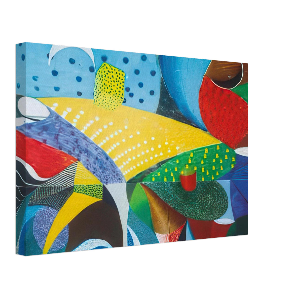 Fourth Detail, Snails Pace, March 27th 1995 by David Hockney, canvas print showing an expressive print detail with enlarged forms and a landscape-like composition, 60 × 90 cm (24 × 36 in).