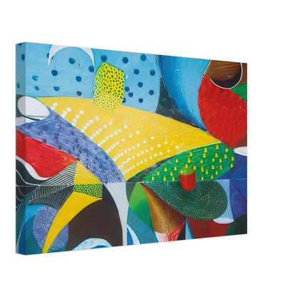 Fourth Detail, Snails Pace, March 27th 1995 by David Hockney, canvas print showing an expressive print detail with enlarged forms and a landscape-like composition, 60 × 90 cm (24 × 36 in).