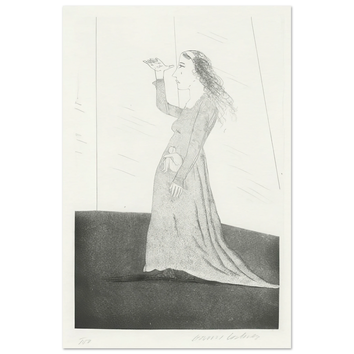 The Princess Searching by David Hockney Poster