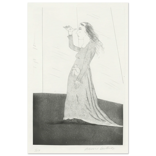 The Princess Searching by David Hockney Poster