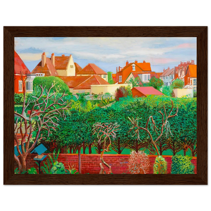 David Hockney Bridlington Rooftops framed art print