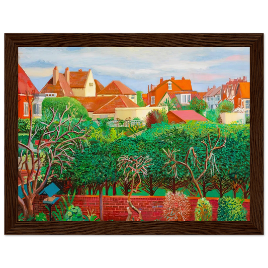 David Hockney Bridlington Rooftops framed art print