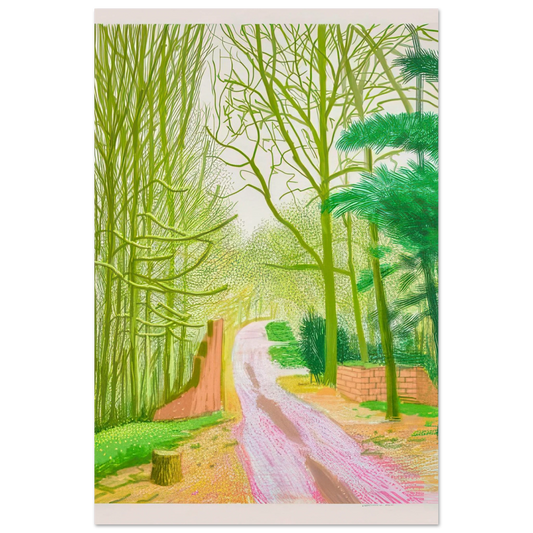 The Arrival Of Spring In Woldgate, East Yorkshire In 2011 (twenty eleven) - 30 March - Signed Print by David Hockney Poster