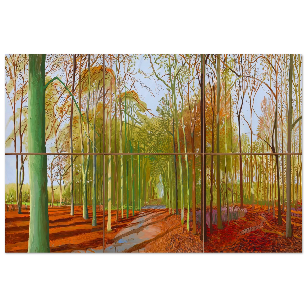 David Hockney Woldgate Woods poster
