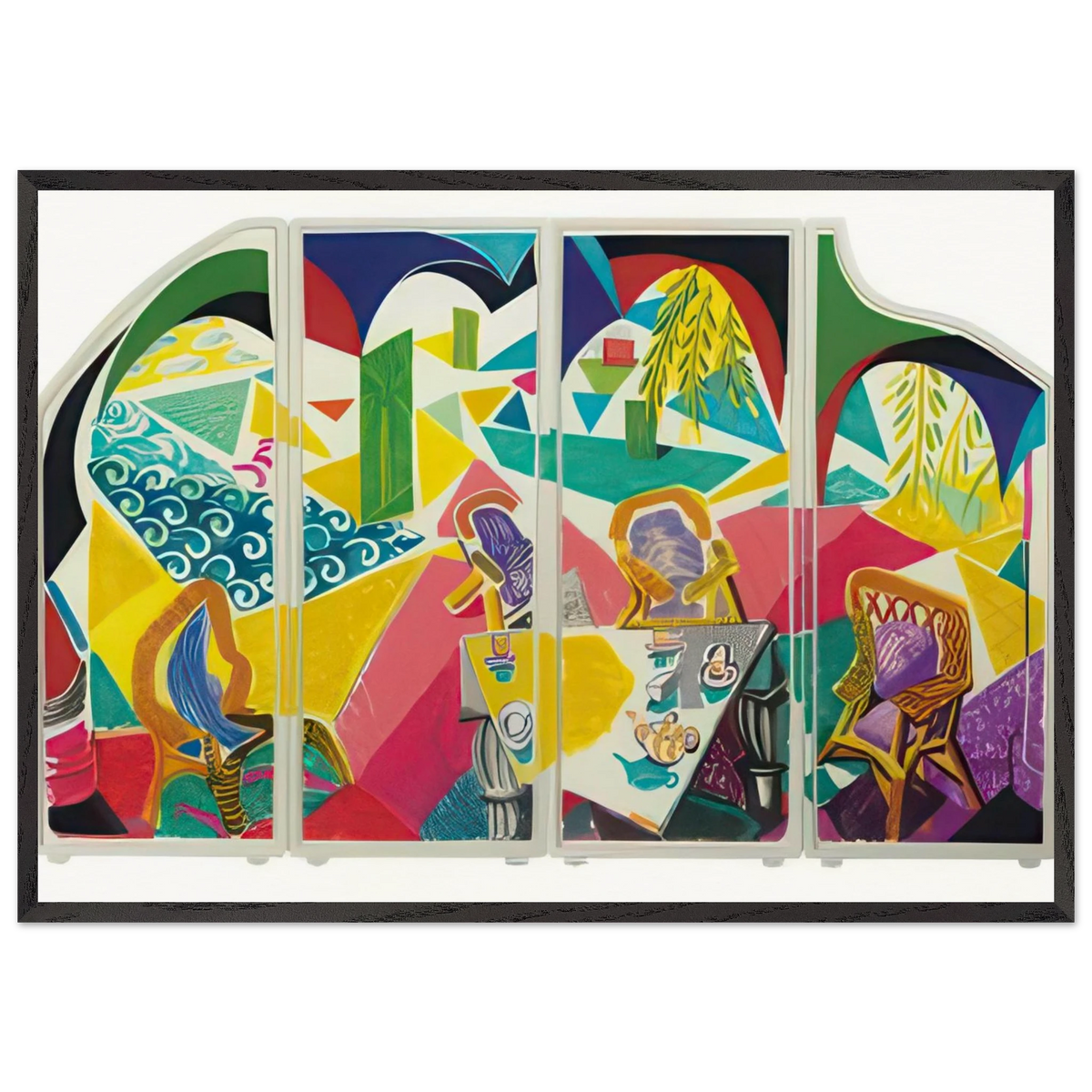 Caribbean Tea Time - Signed Print by David Hockney