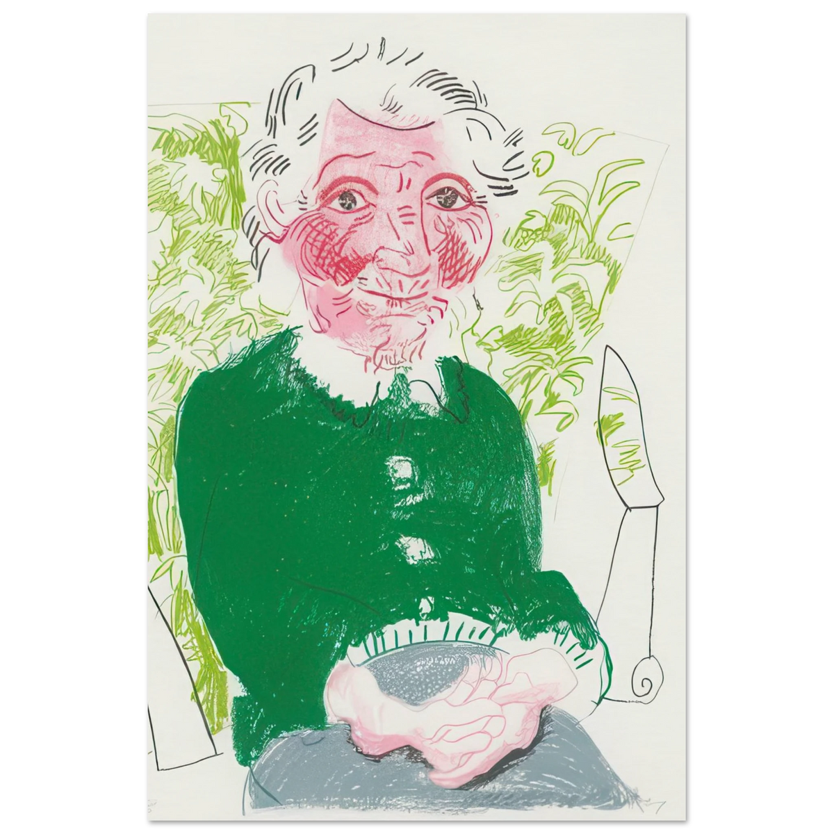 Portrait Of Mother I by David Hockney Poster