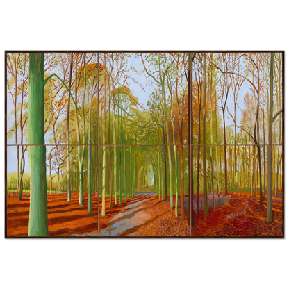 David Hockney Woldgate Woods framed art print