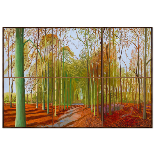 David Hockney Woldgate Woods framed art print
