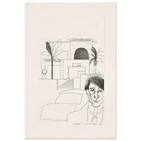 Illustrations For Fourteen Poems by C.P. Cavafy Edition A (complete set) - Signed Print by David Hockney Poster