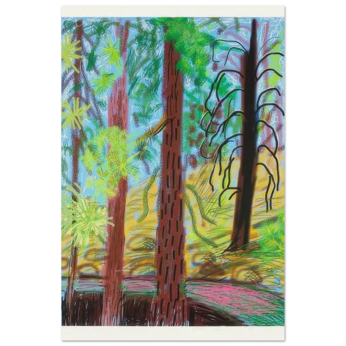 The Yosemite Suite 6 by David Hockney Poster