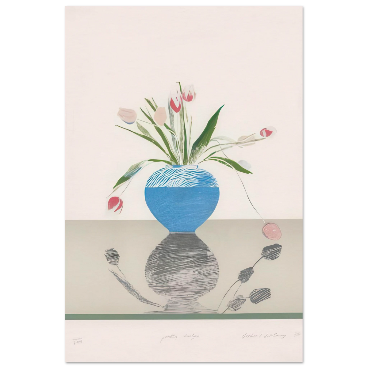 Pretty Tulips by David Hockney undefined Poster