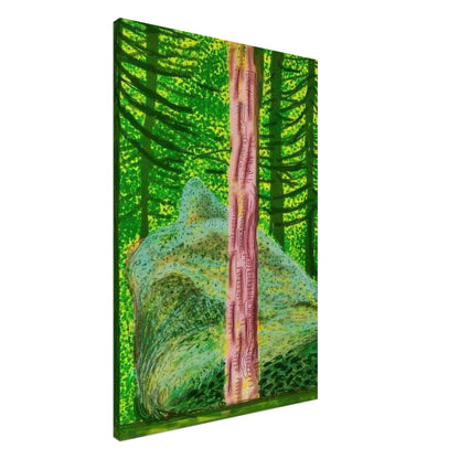 David Hockney, The Yosemite Suite, Yosemite mountains and lush green forests, canvas print, 50 × 75 cm (20 × 30 in)