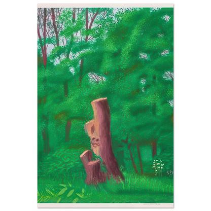 The Arrival Of Spring In Woldgate, East Yorkshire In 2011 (twenty eleven) - 22 May by David Hockney Poster