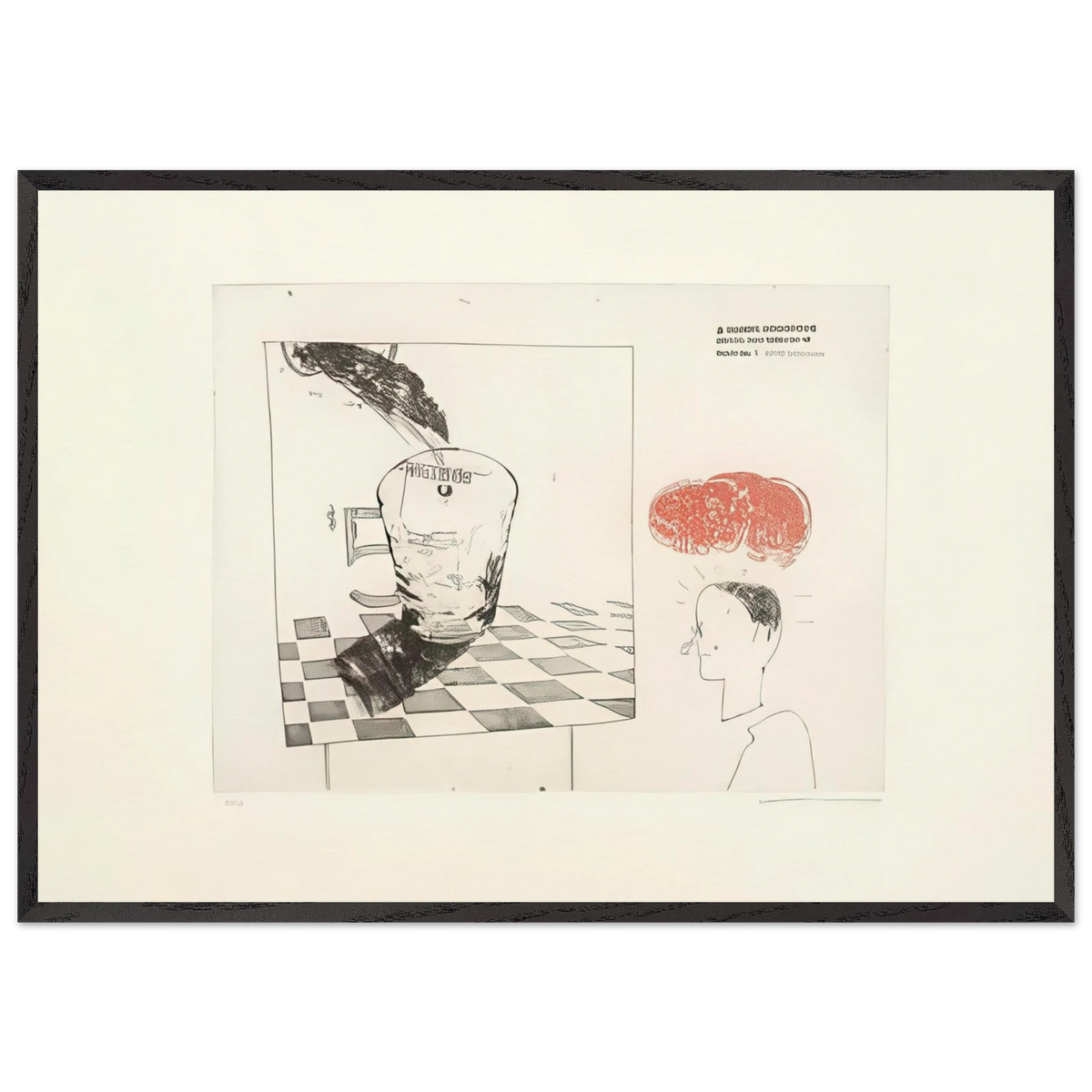 Disintegration - Signed Print by David Hockney