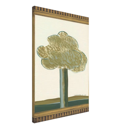 David Hockney, Gold-Framed Landscape No. 2, landscape within an ornate gold frame, canvas print, 60 × 60 cm (24 × 24 in)