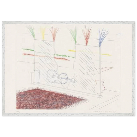 On It May Stay His Eye by David Hockney Framed Art Print